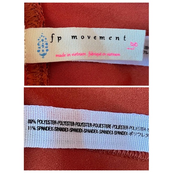 Free People FP Movement High-Rise Ankle Length Ursa Leggings Orange Size L - Picture 6 of 11